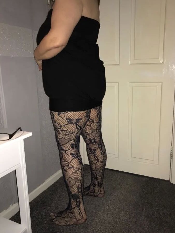 Wife and hubby playtime in sexy silk panties and stockings