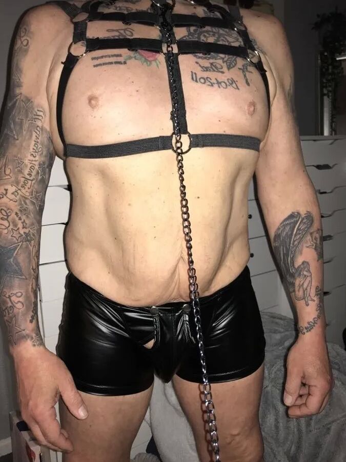 Wife and hubby playtime in sexy silk panties and stockings