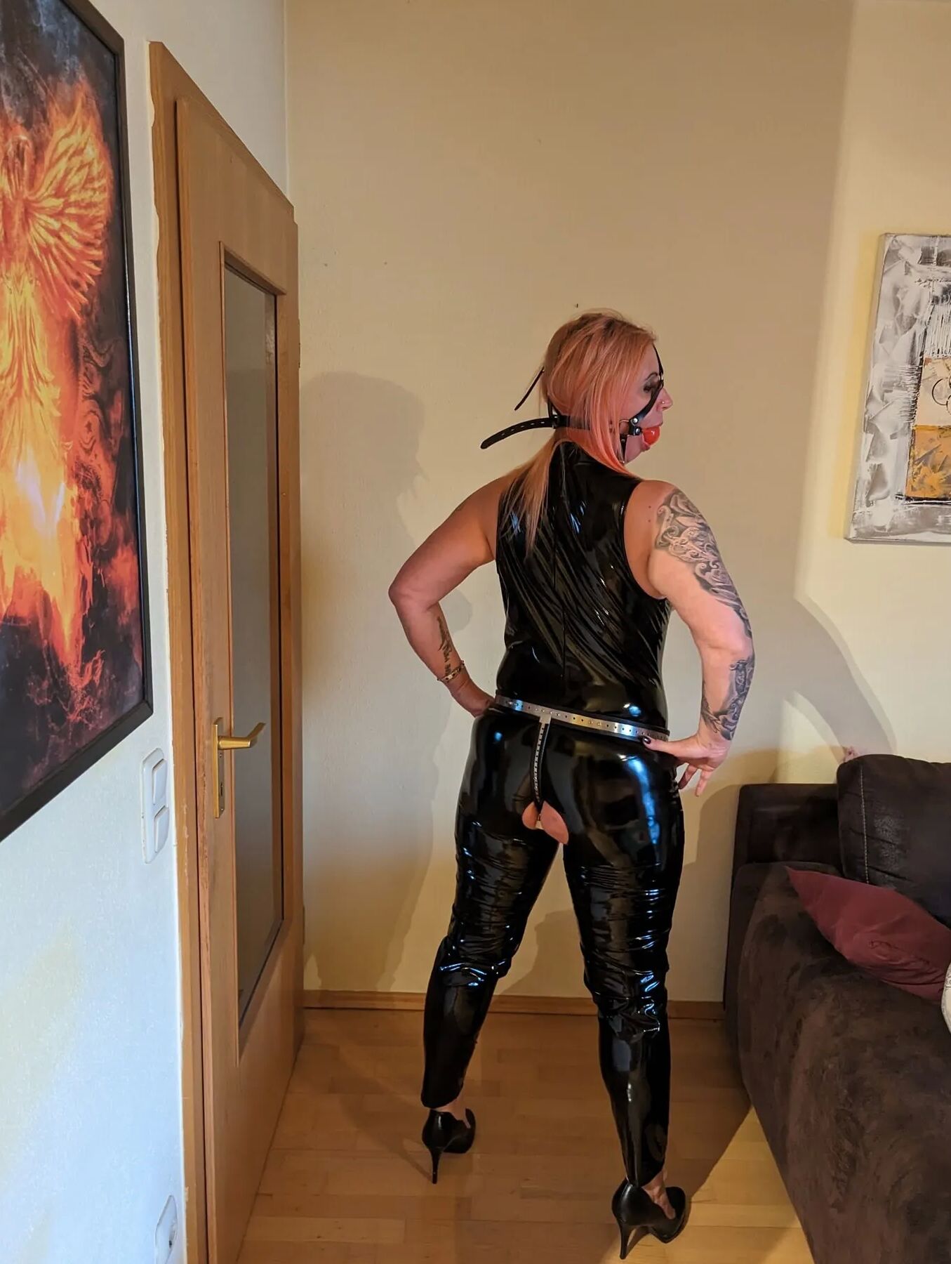 Keuscheits Gürtel und ballgag