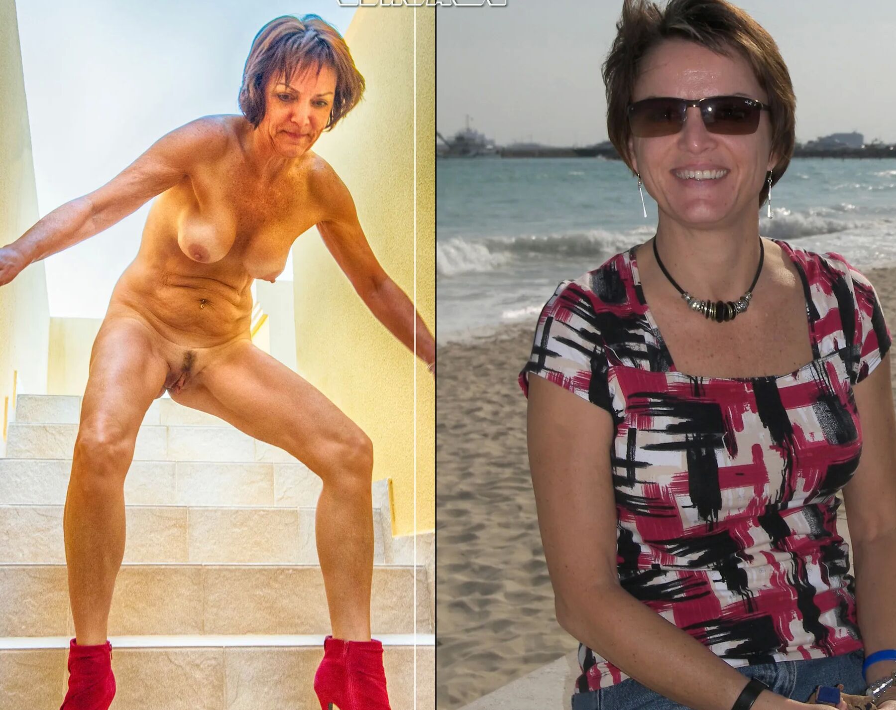 Mature - Dressed then undressed