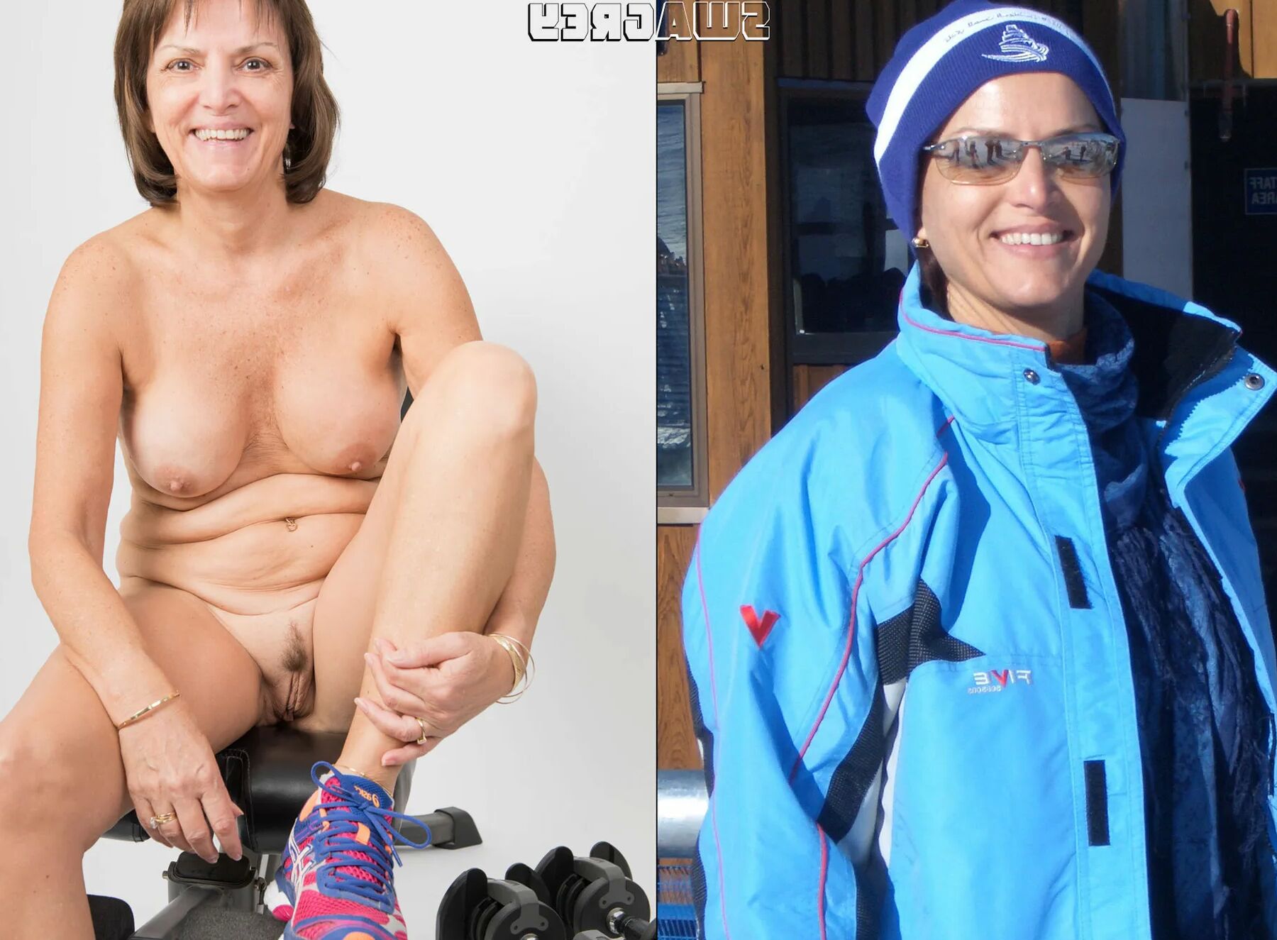 Mature - Dressed then undressed