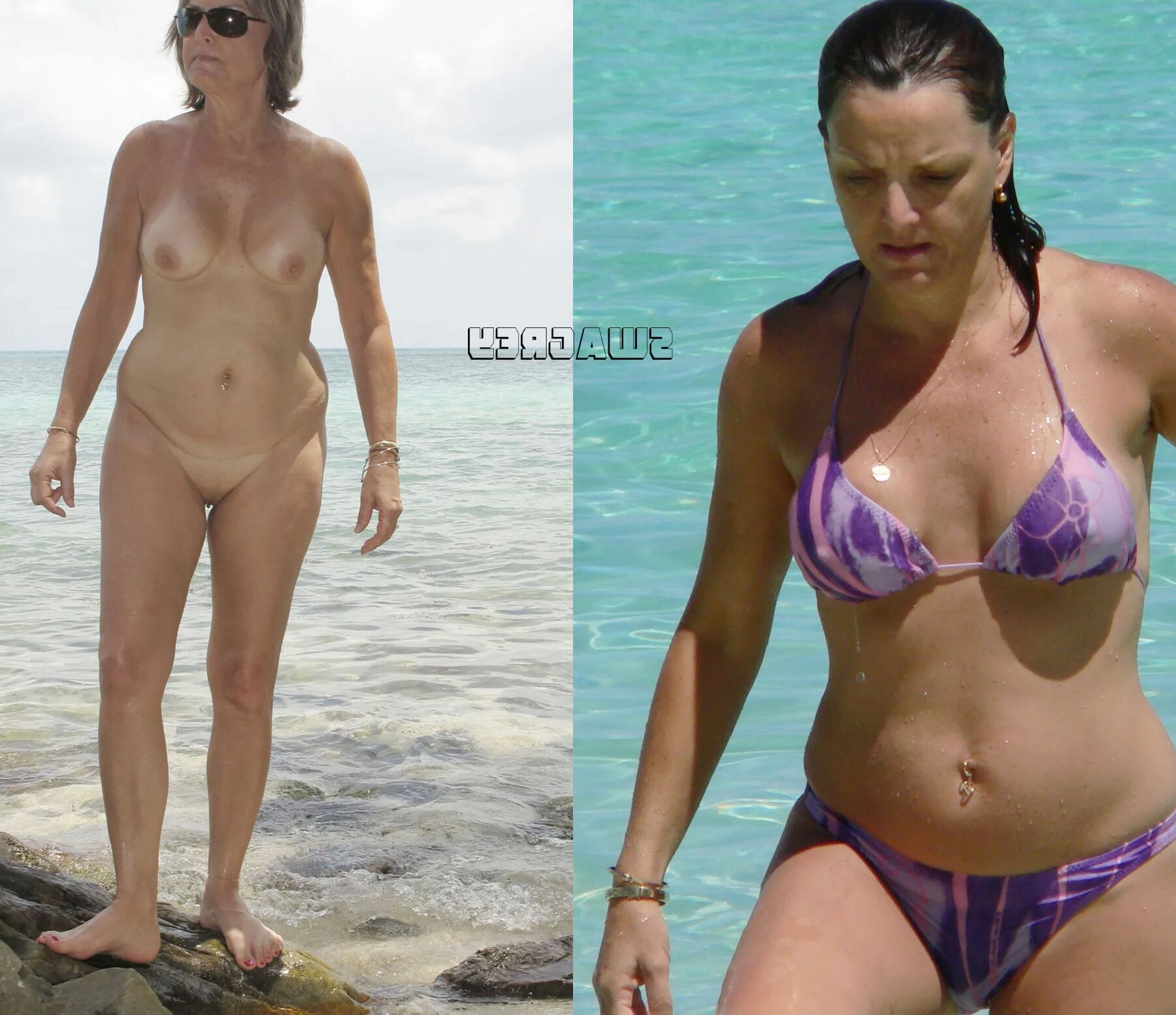 Mature - Dressed then undressed