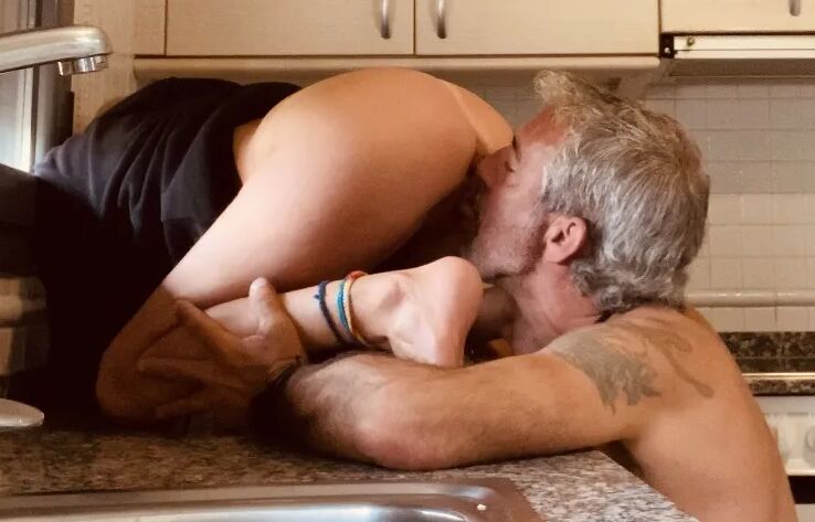 LITTLE BLACK HOOD FUCKING IN HER KITCHEN