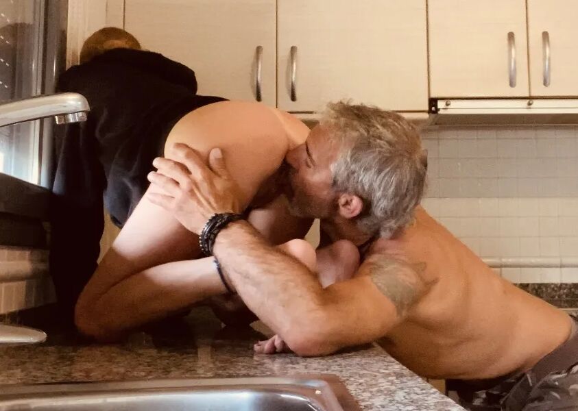 LITTLE BLACK HOOD FUCKING IN HER KITCHEN