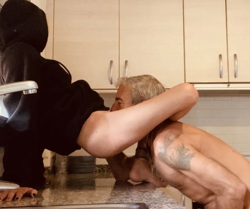 LITTLE BLACK HOOD FUCKING IN HER KITCHEN