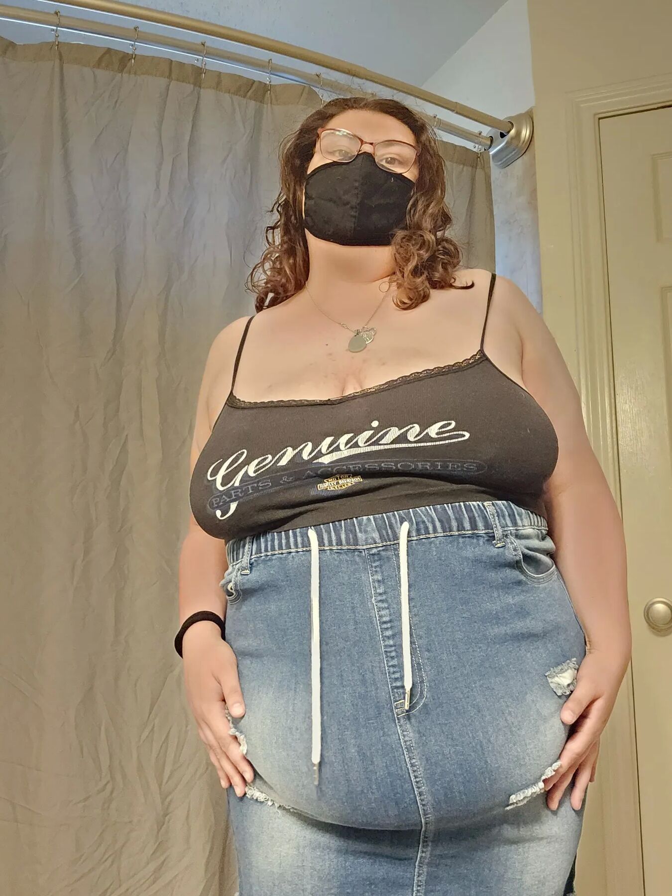 Harley Davidson Crop Top and Skirt