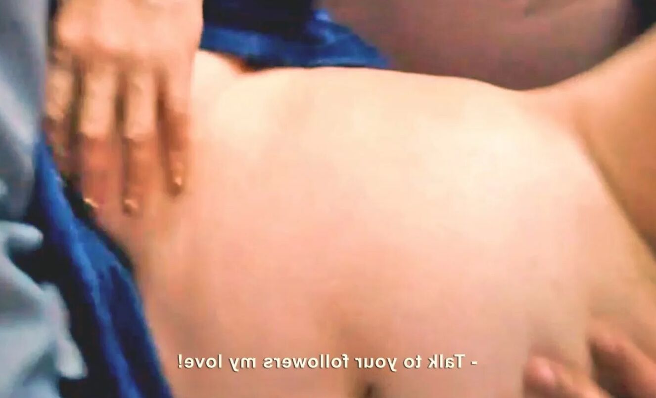 She was so excited that she pinched her own nipples