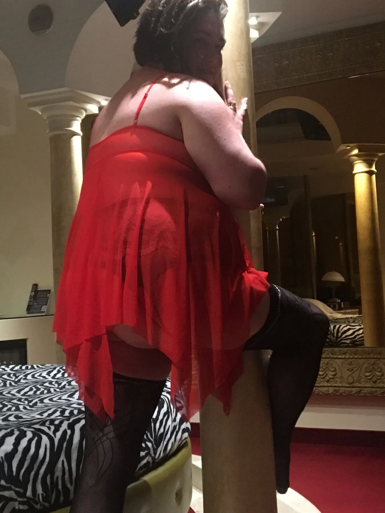Slut wife posing lingerie
