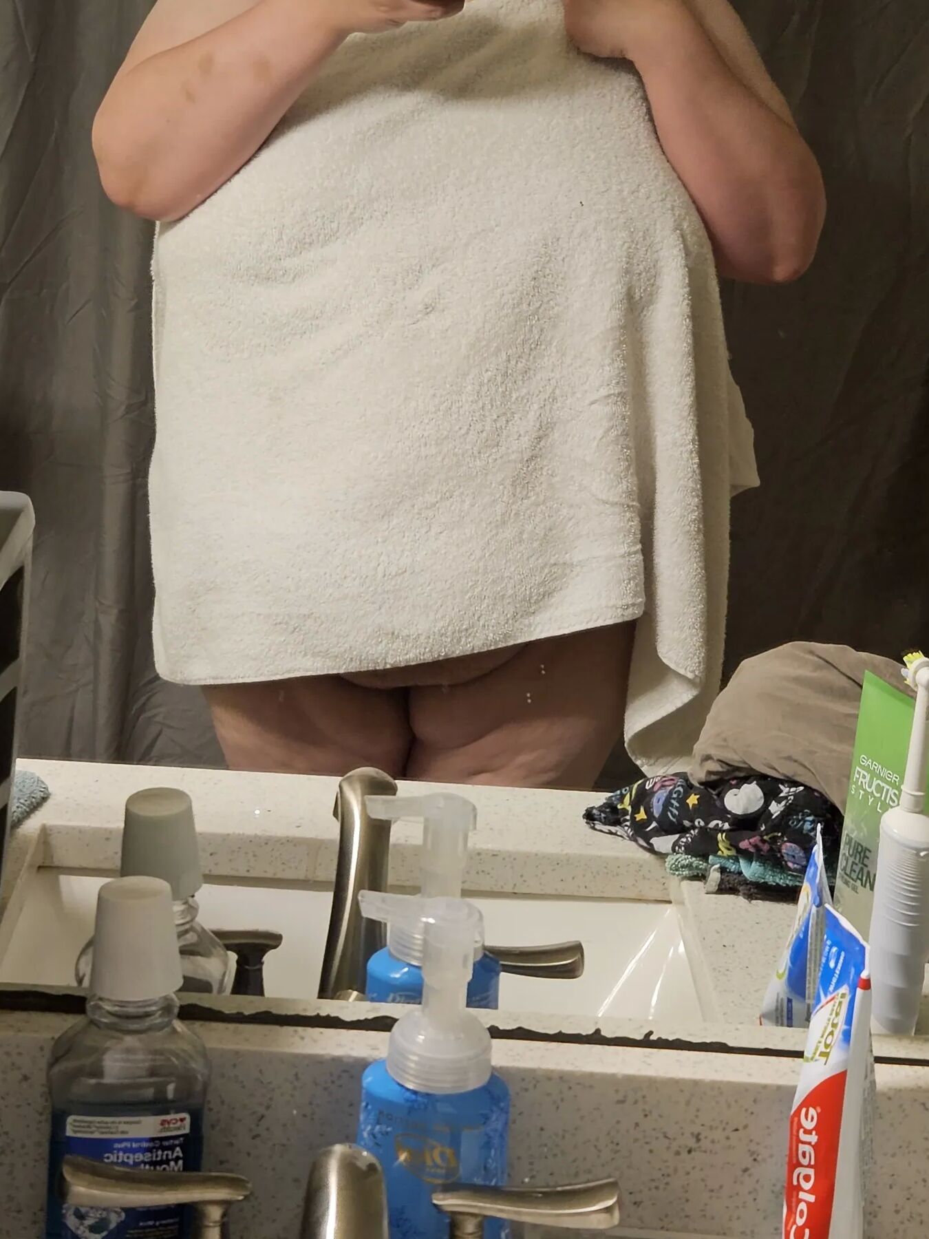 Nudes in Master bathroom of New house