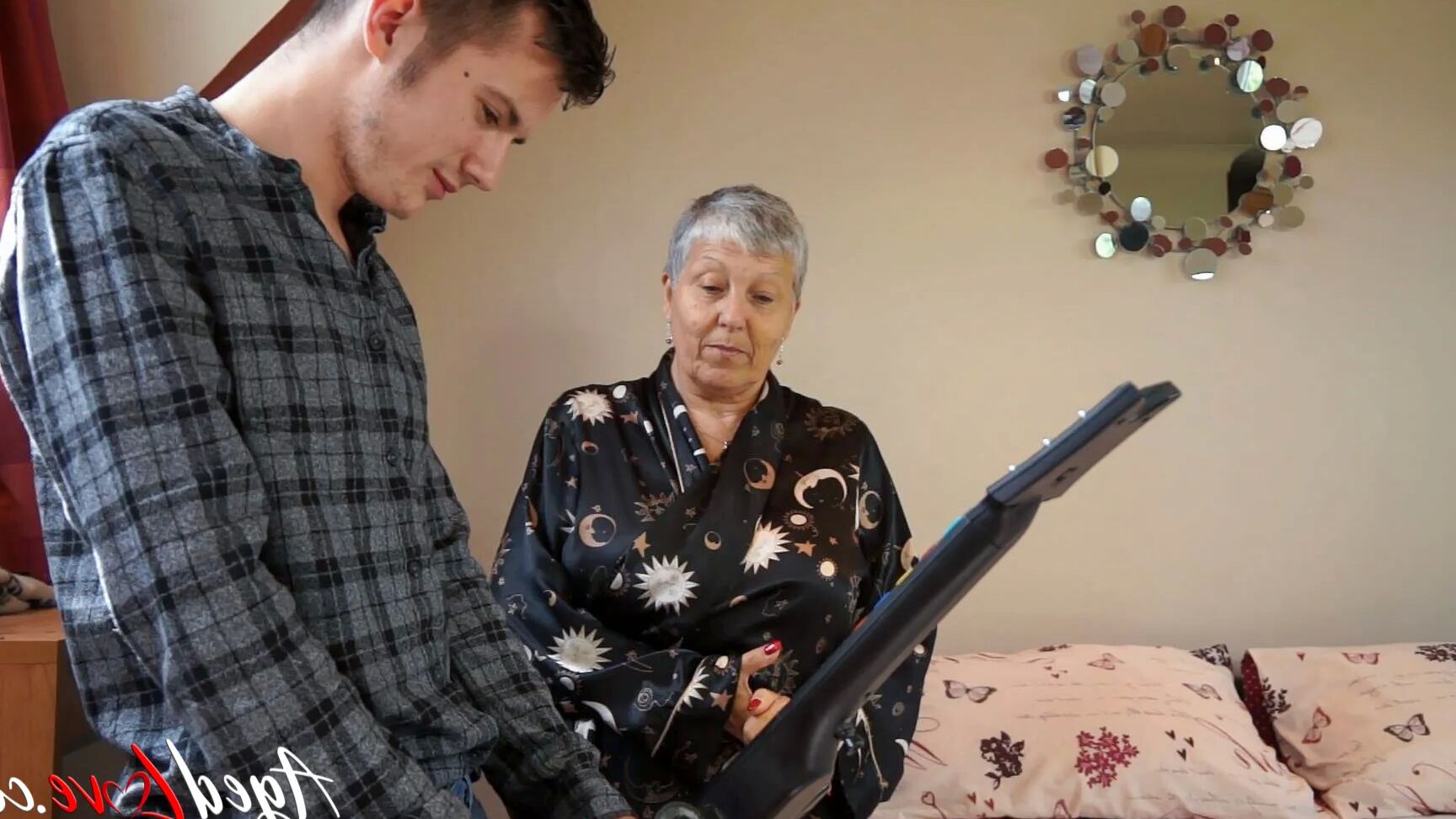 Granny Savana and Sam's dick