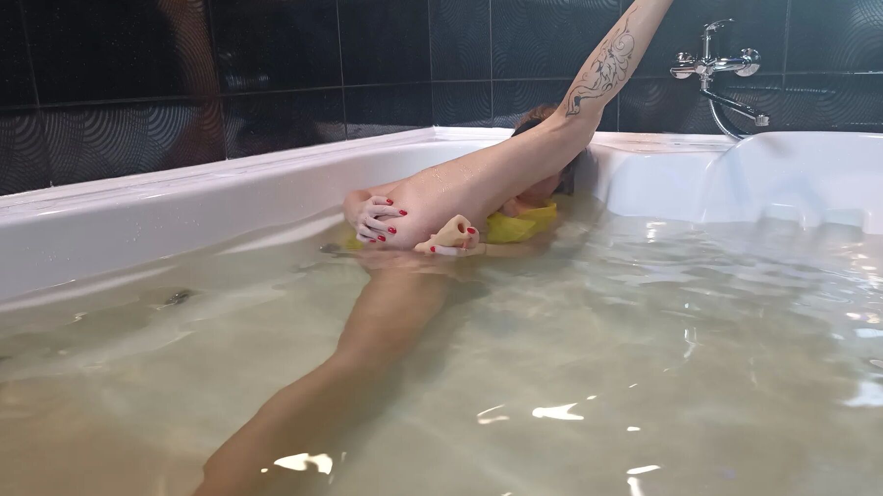Pissed on milf in jacuzzi