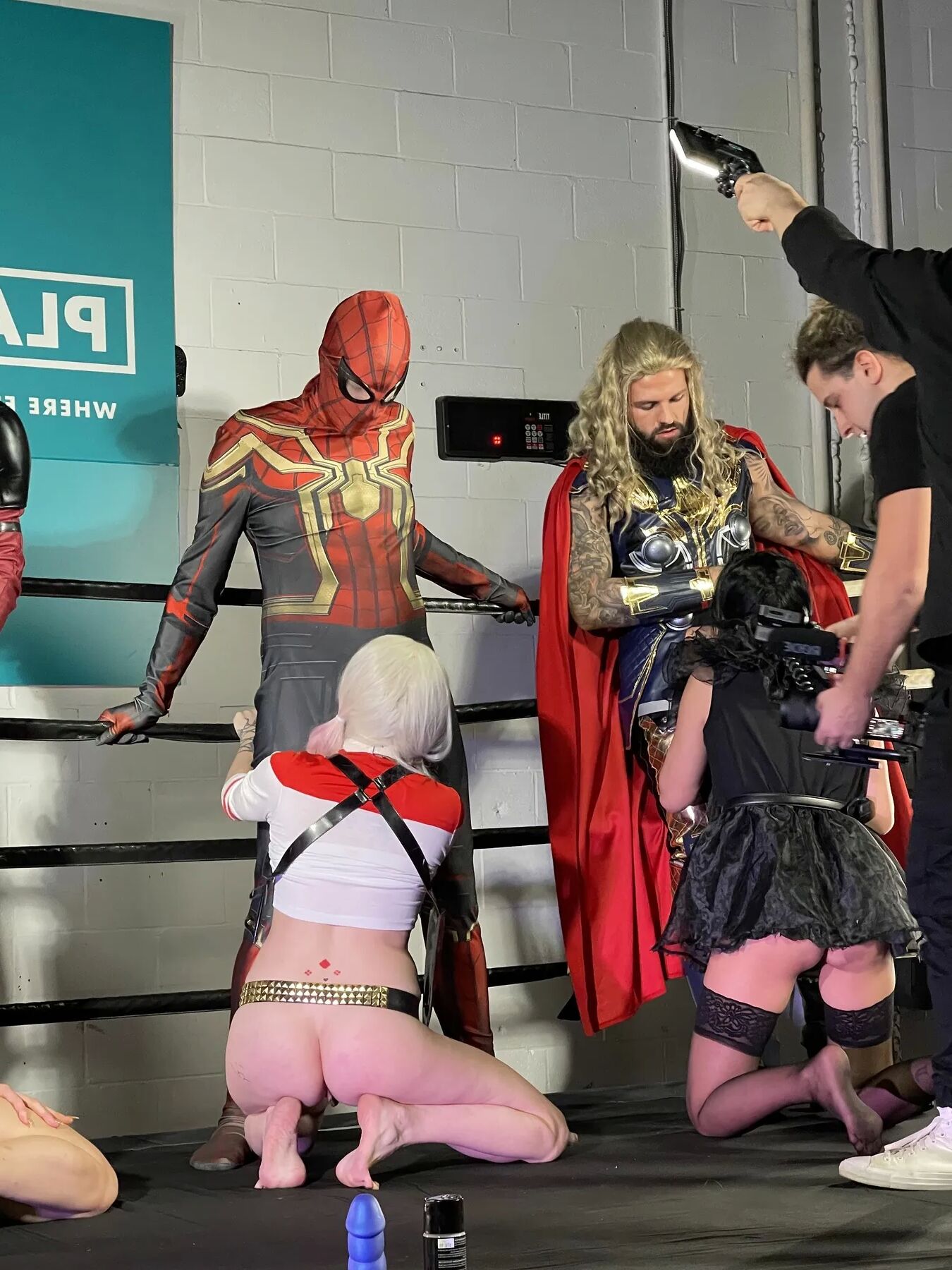 ORGY Behind the Scenes -(SUPERHERO GANGBANG)