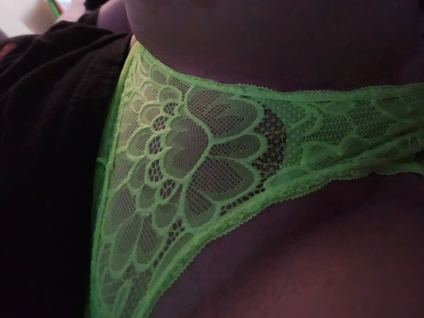 Mama_Foxx94 - Green Lace panties