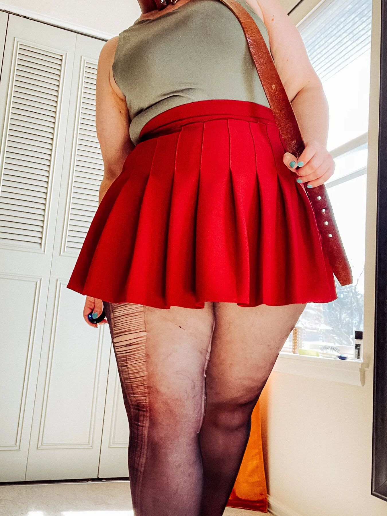 Alice is hot in Red High Heels