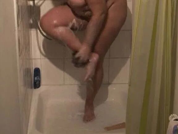 Dildo in the shower ...