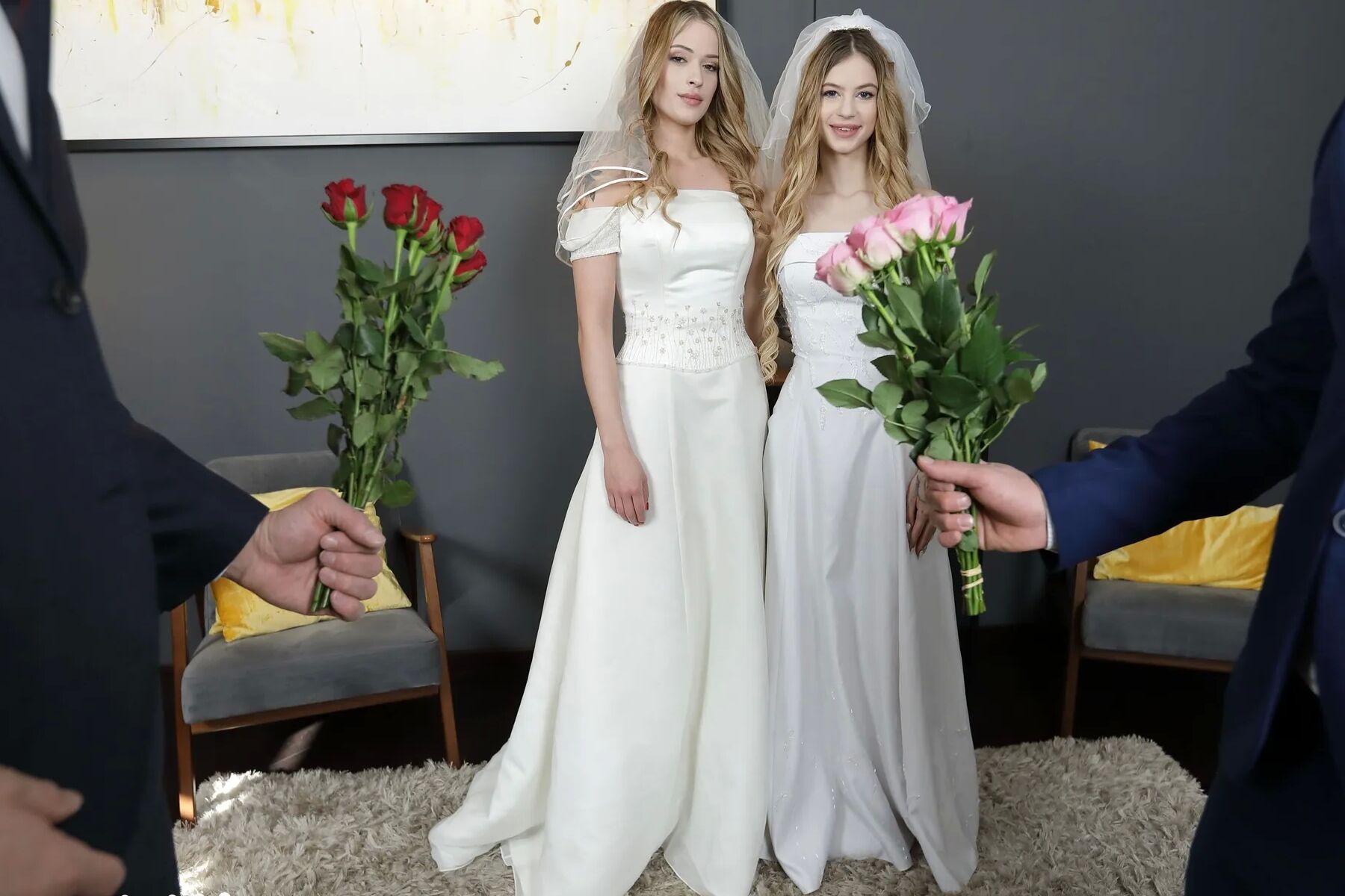 Wow taboo porn - newlyweds exchange brides and cum into them