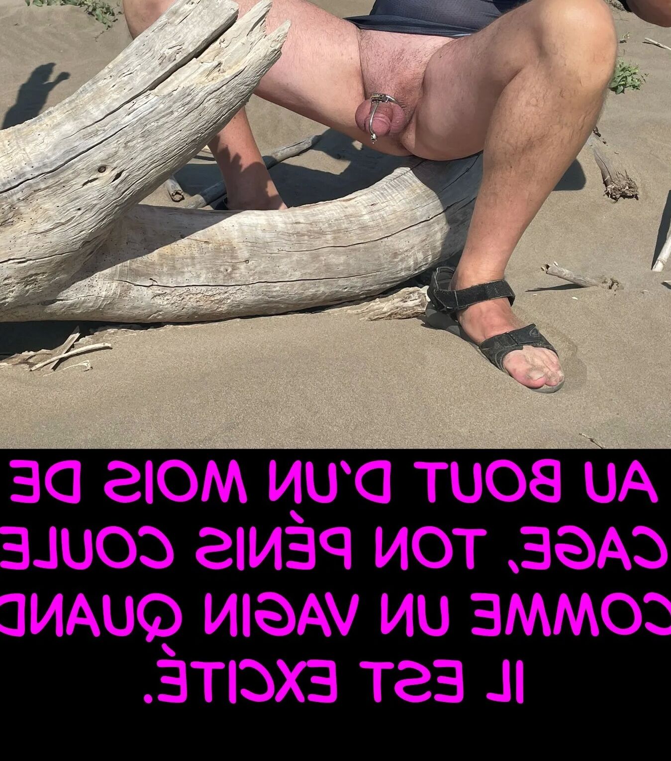 Caption about chastity and femdom  35-45