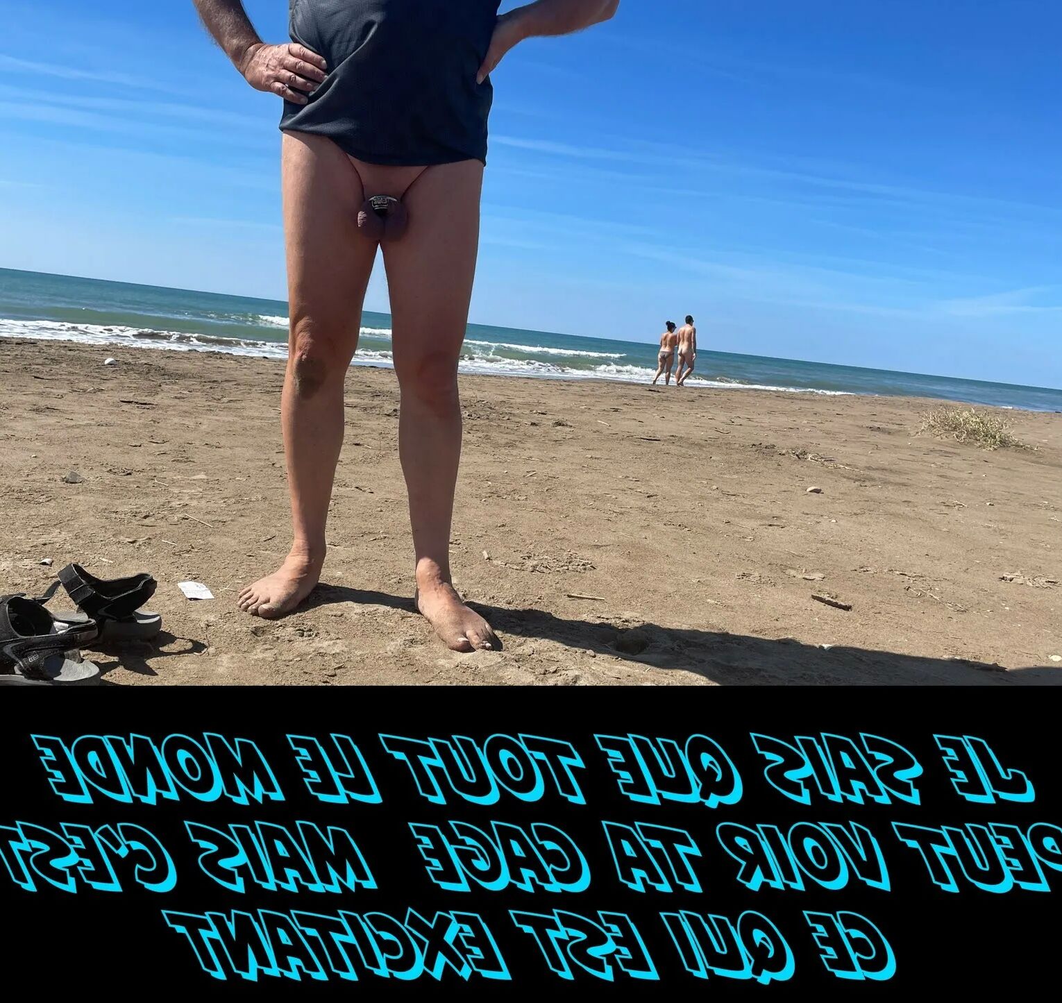 Caption about chastity and femdom  35-45