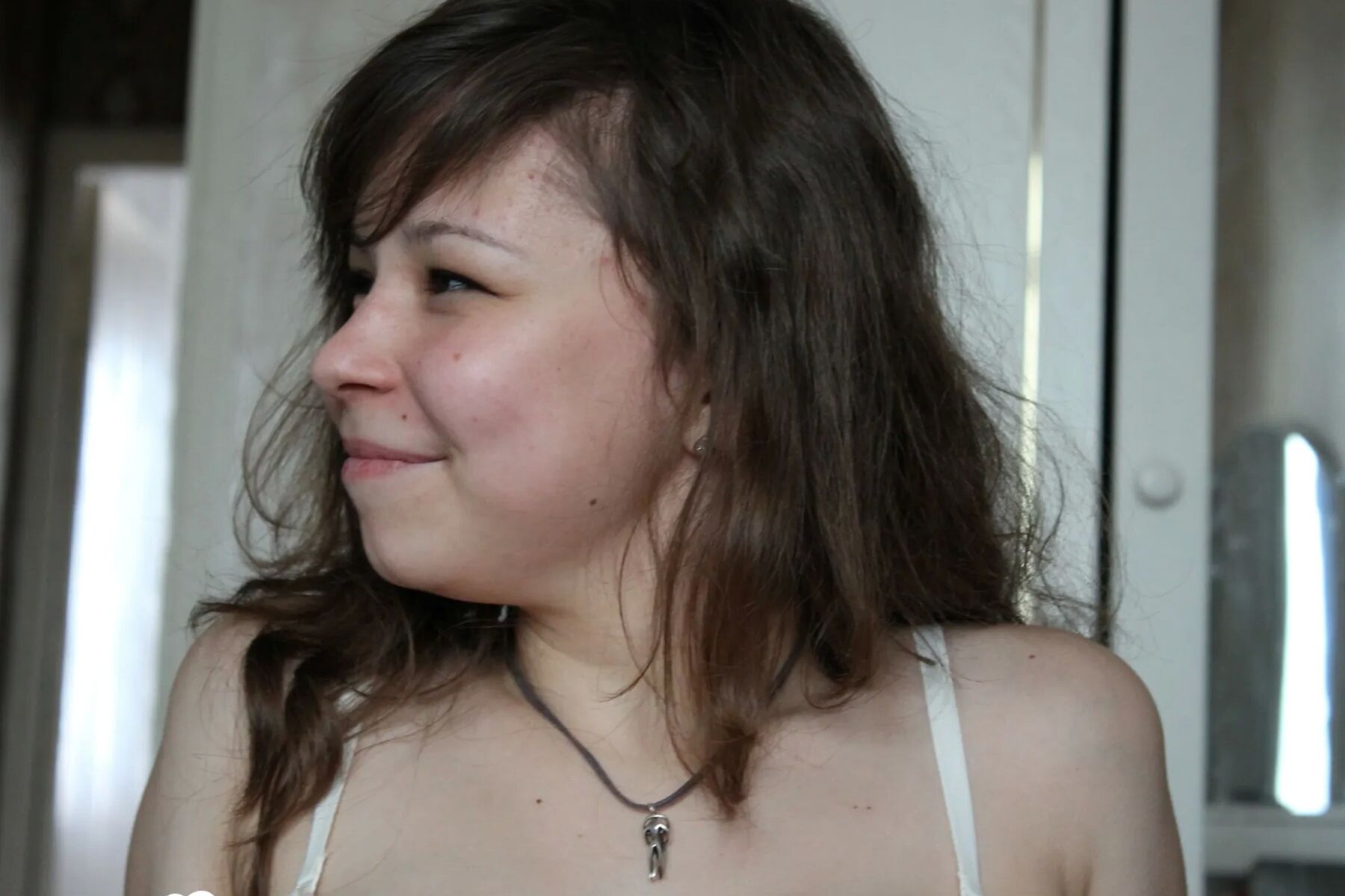 Cute teen can't stop touching her vagina