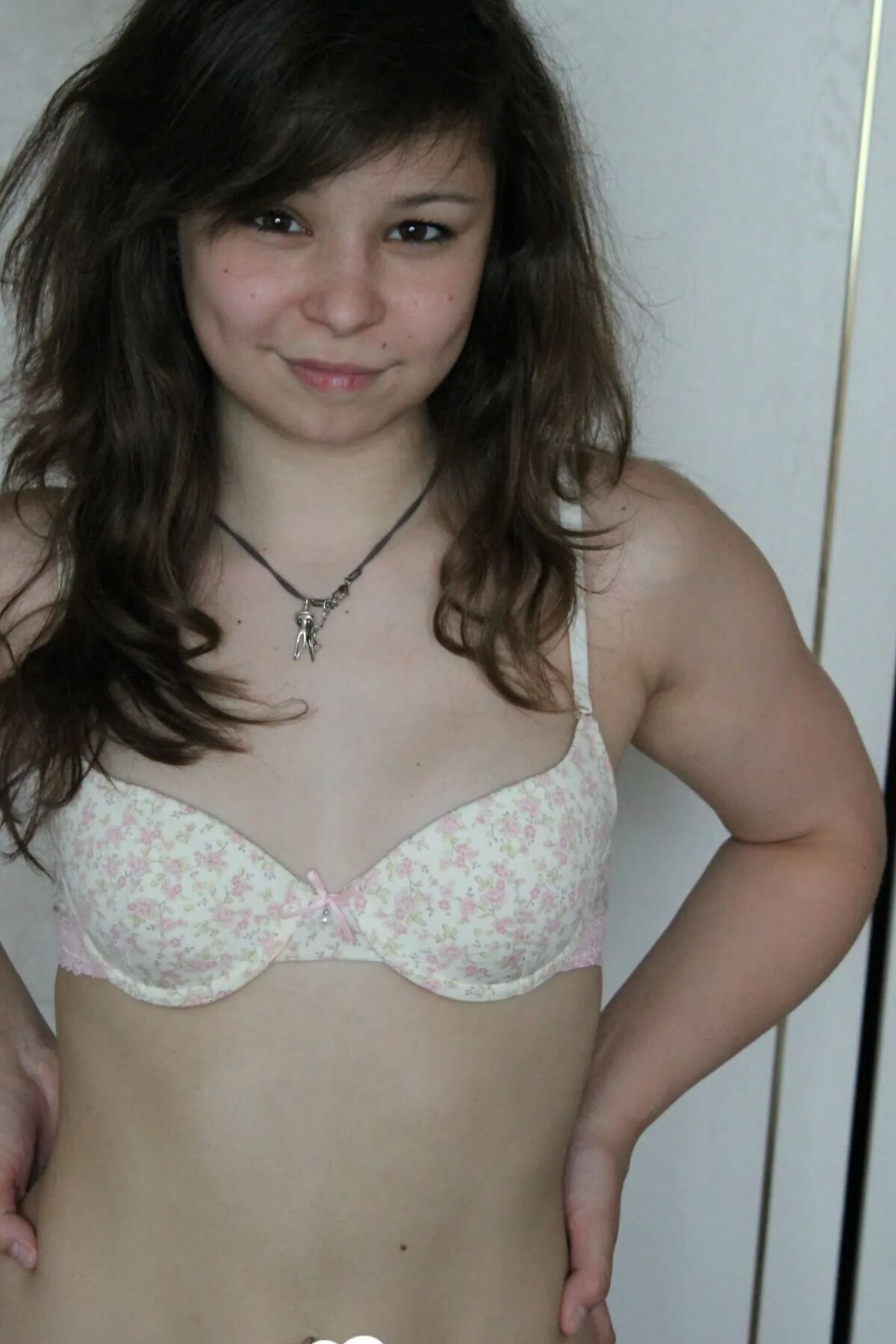 Cute teen can't stop touching her vagina