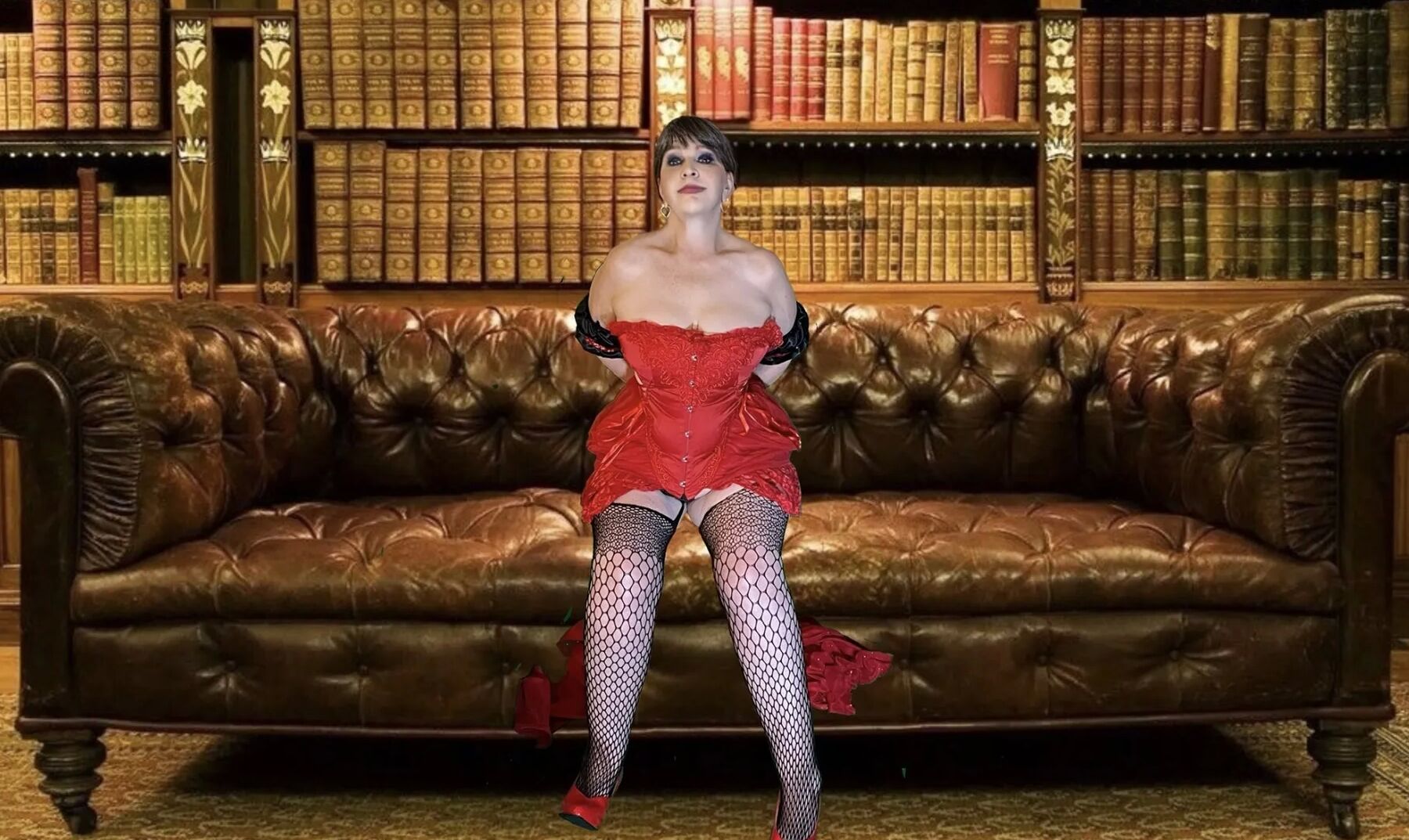 Carmen Angels Librarian in Red