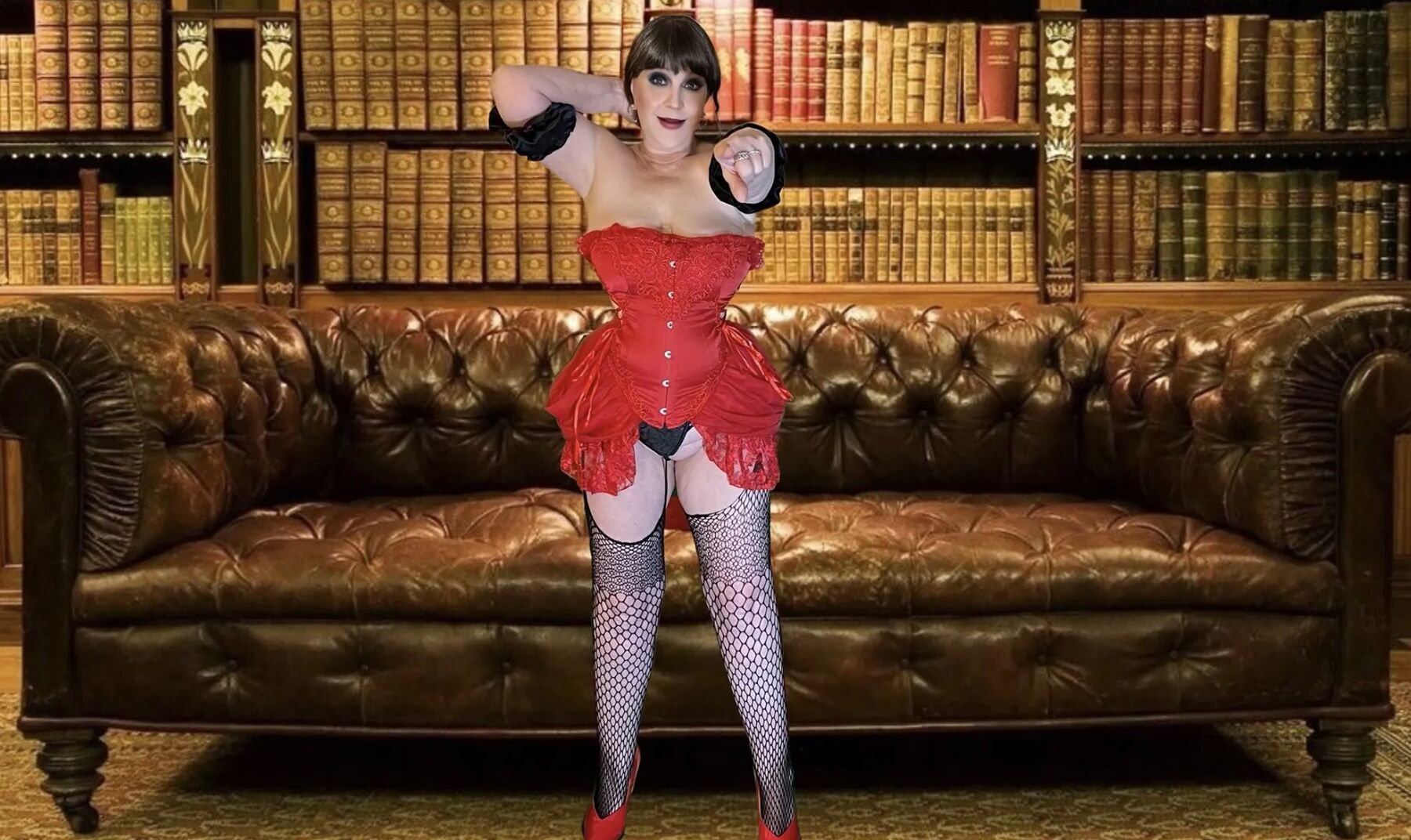 Carmen Angels Librarian in Red