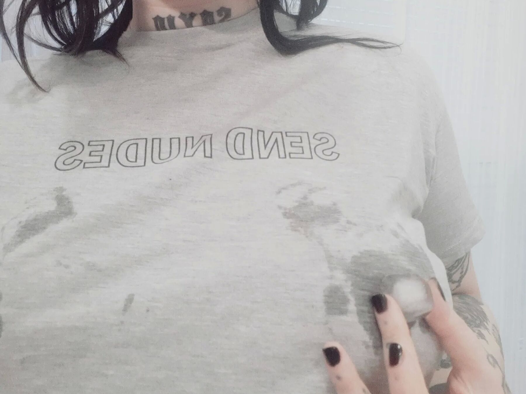 Ice to nipples