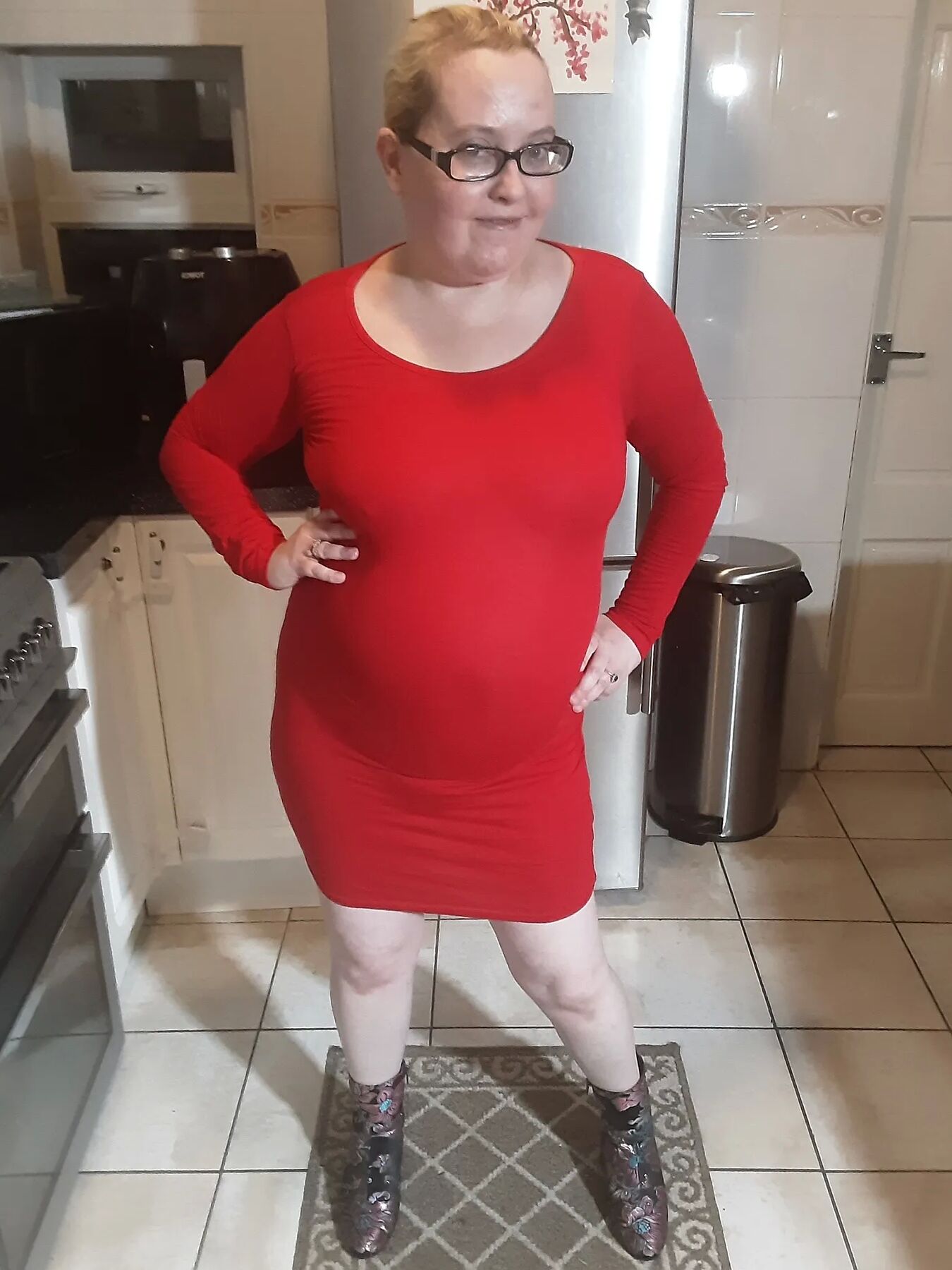Sexy red minidress