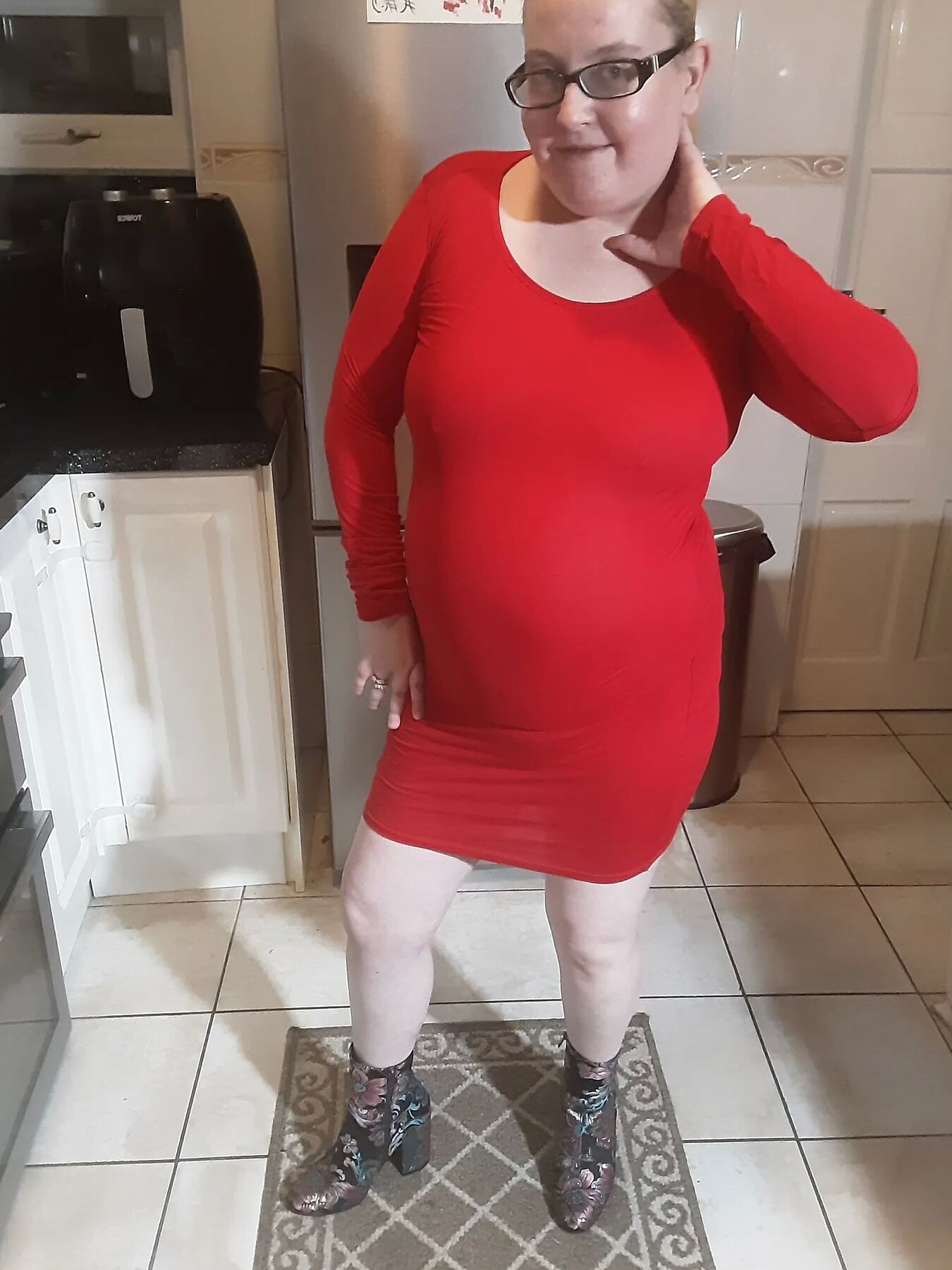 Sexy red minidress