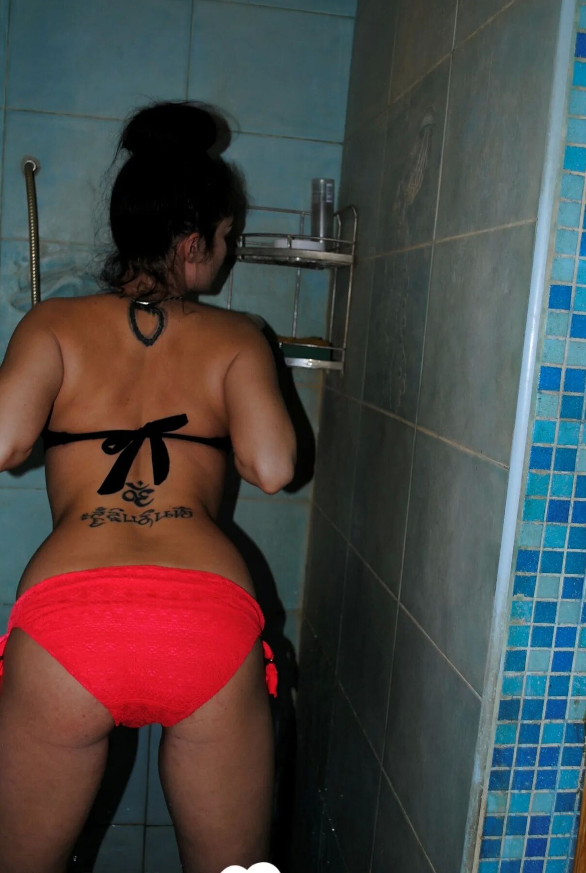 Sister's friend teases me in the shower