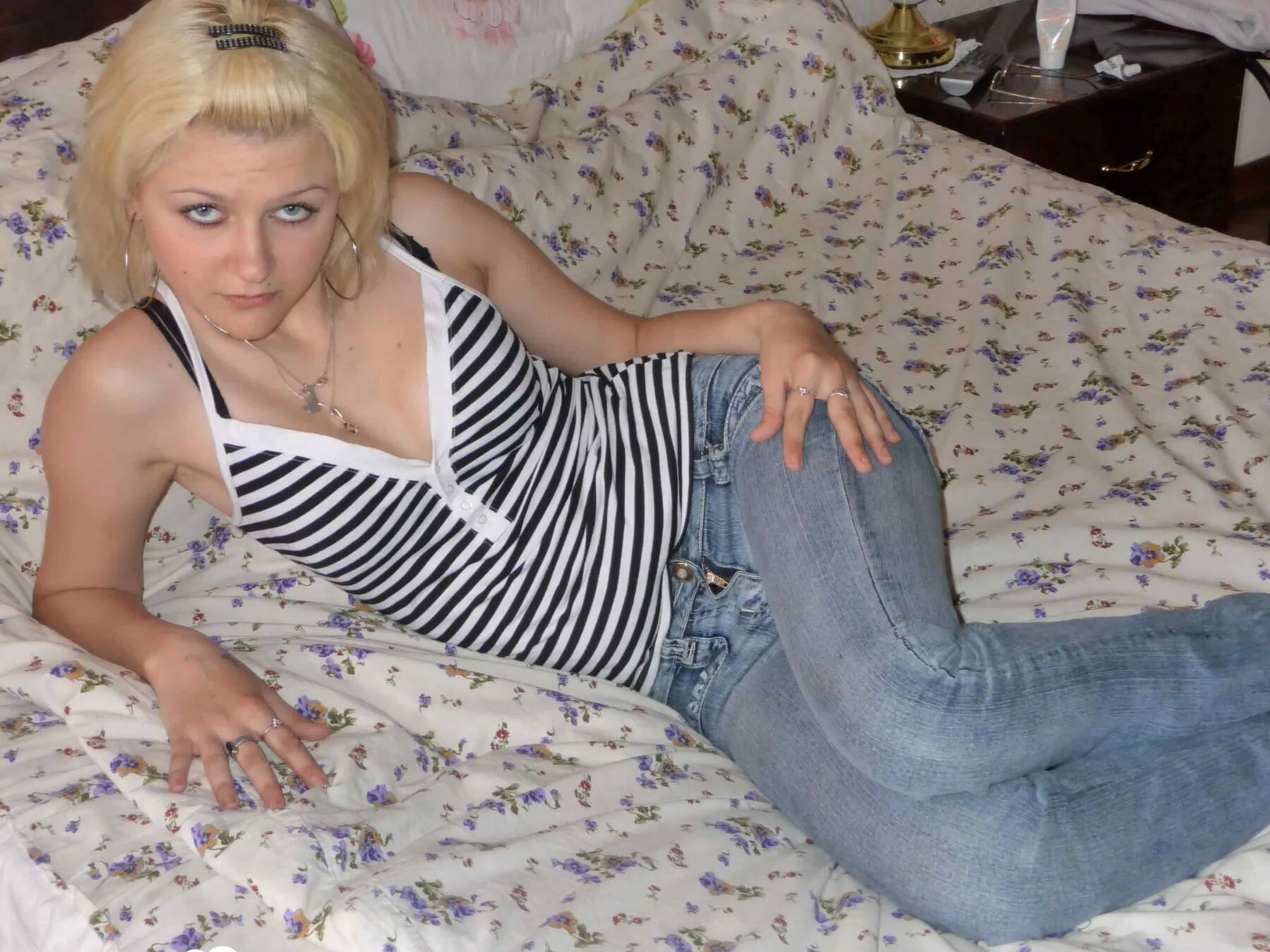 My girlfriend loves posing for the camera