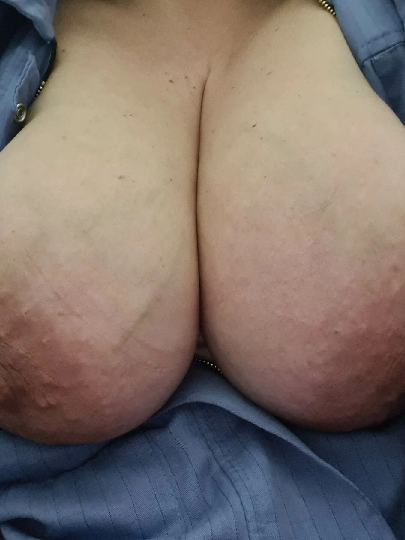 My big boobs in work dress