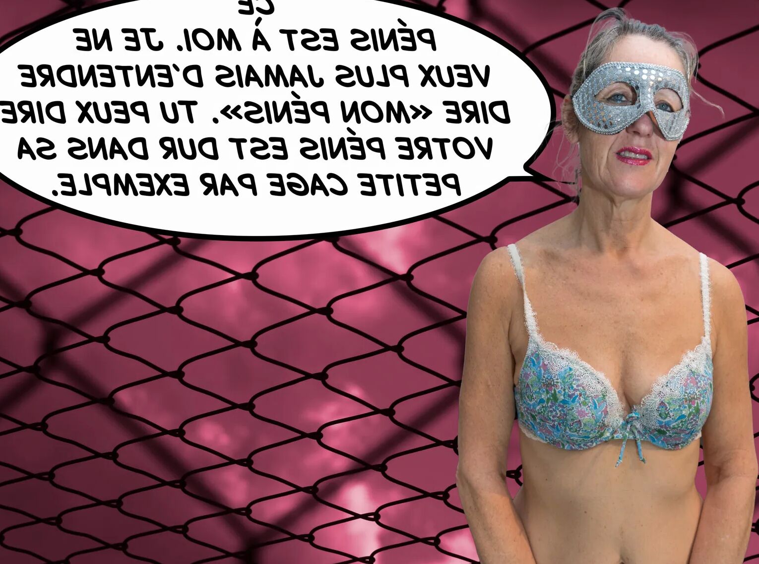Captions en français chasteté ou femdom