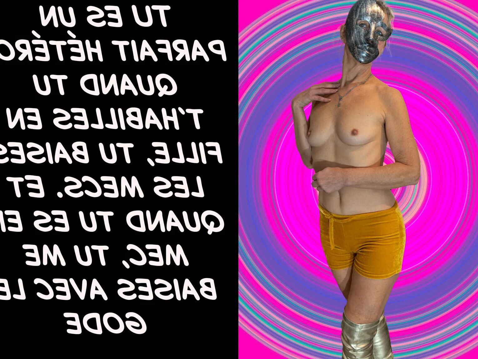 Captions en français chasteté ou femdom