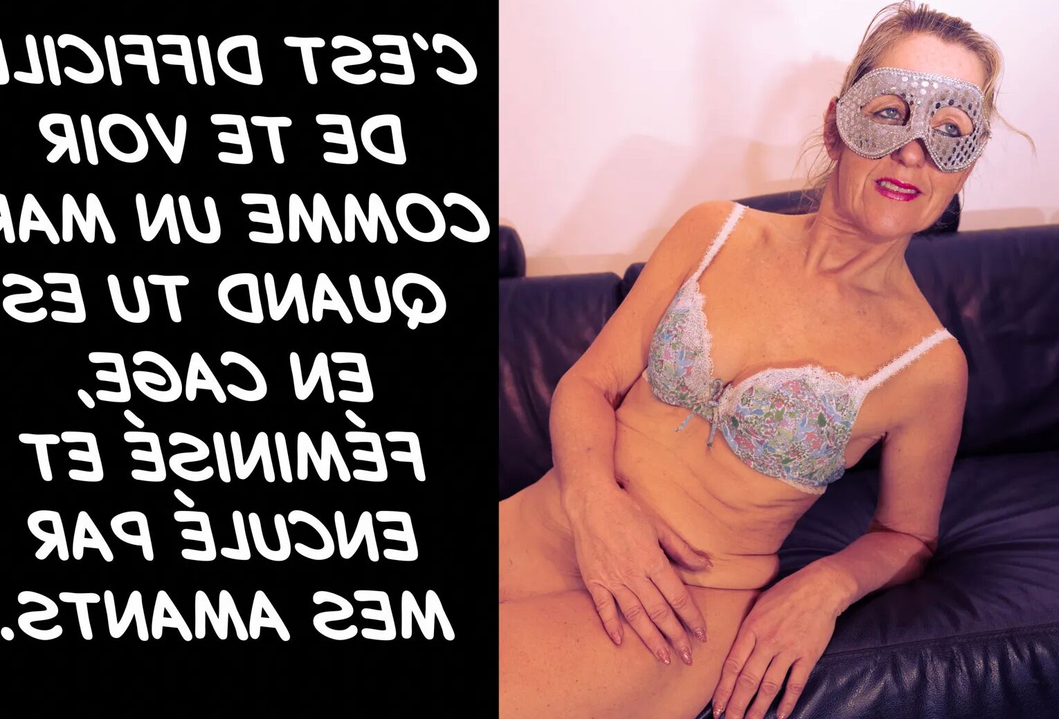 Captions en français chasteté ou femdom
