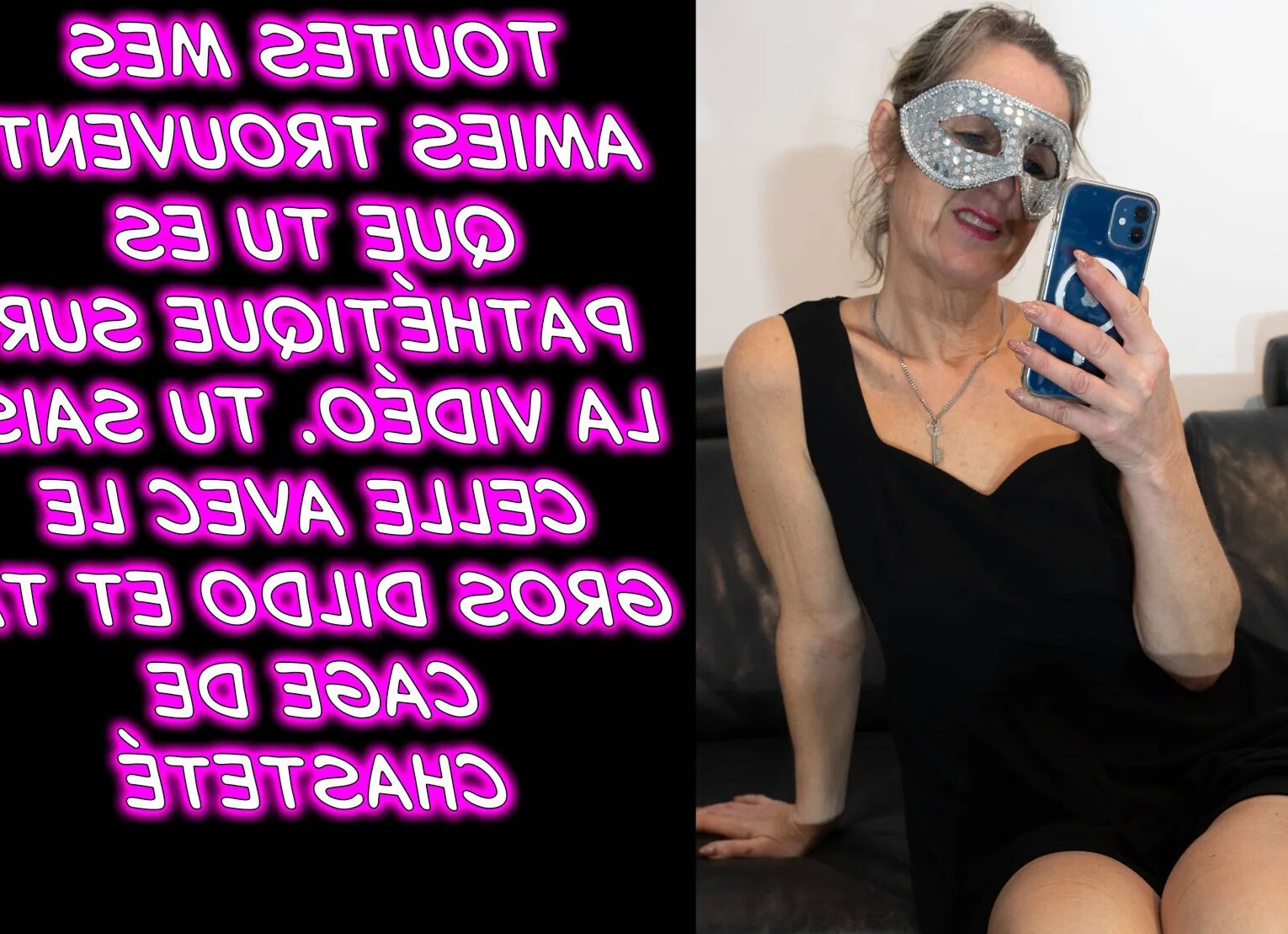 Captions en français chasteté ou femdom