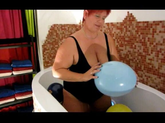 Naked with balloons ...