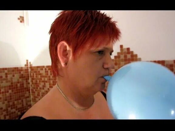 Naked with balloons ...