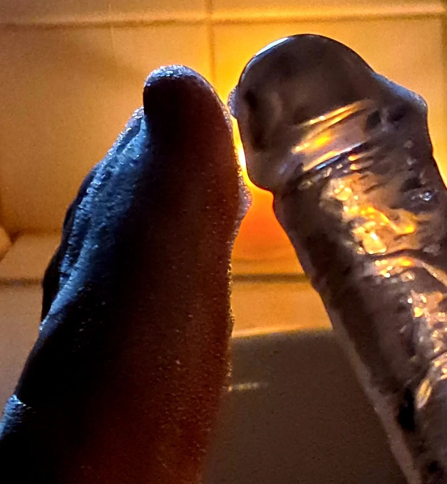 Foot and sextoy . Bathtime