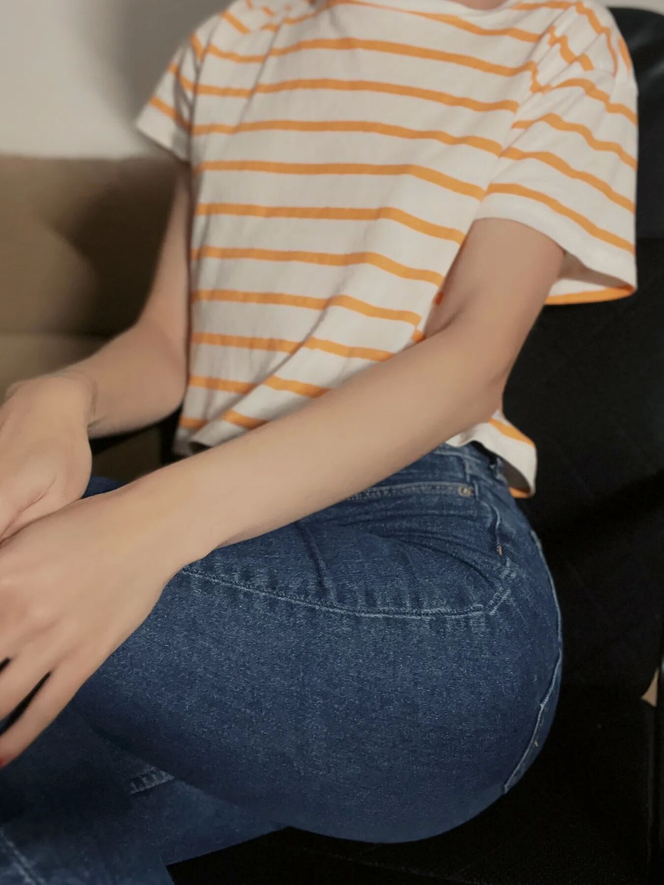 Hot nerd girl gets naked on camera
