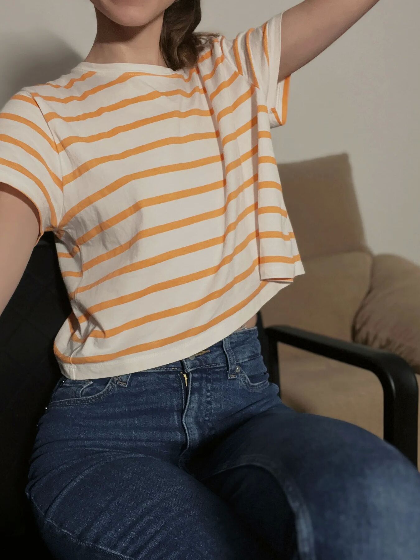 Hot nerd girl gets naked on camera