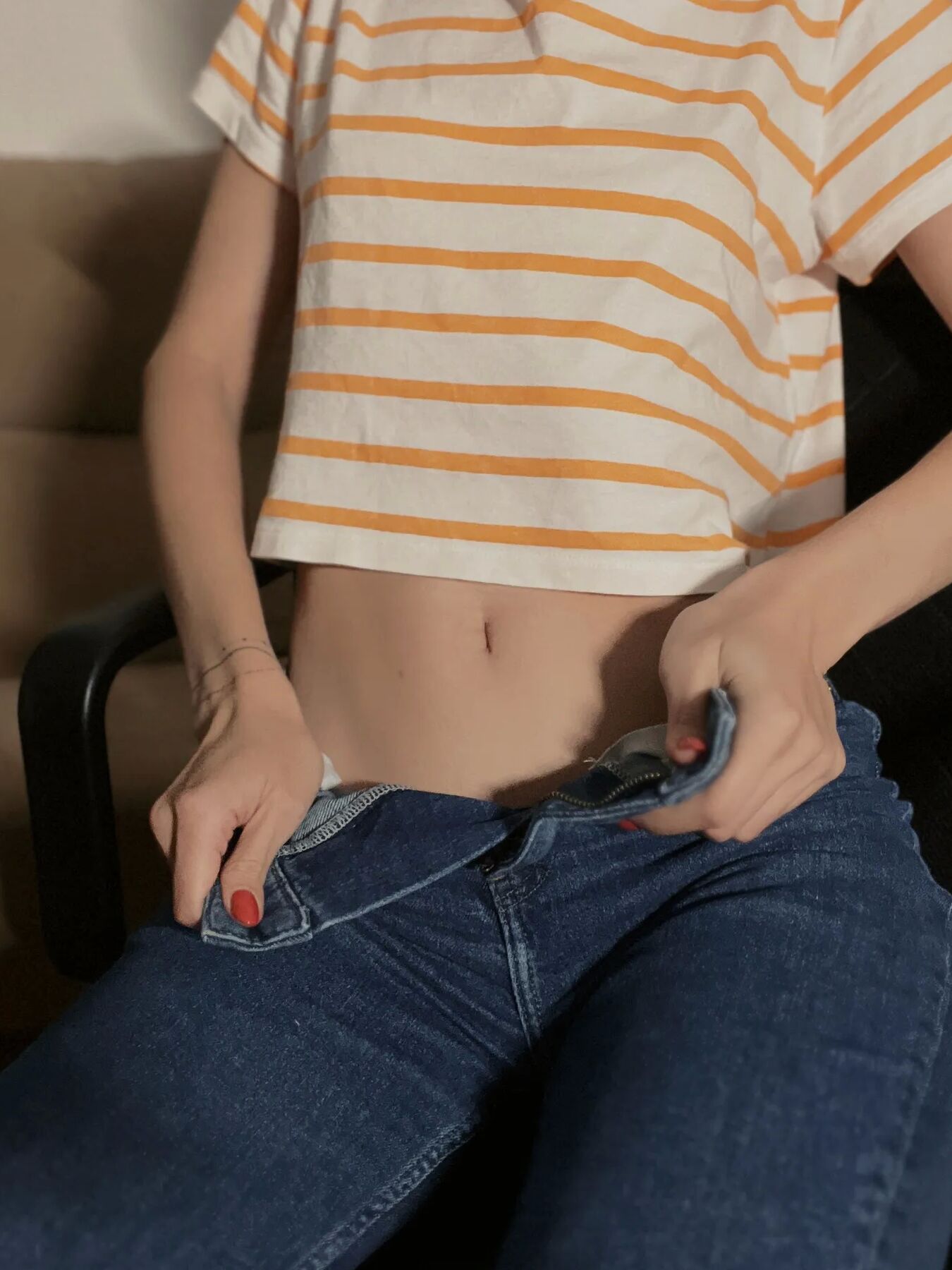 Hot nerd girl gets naked on camera