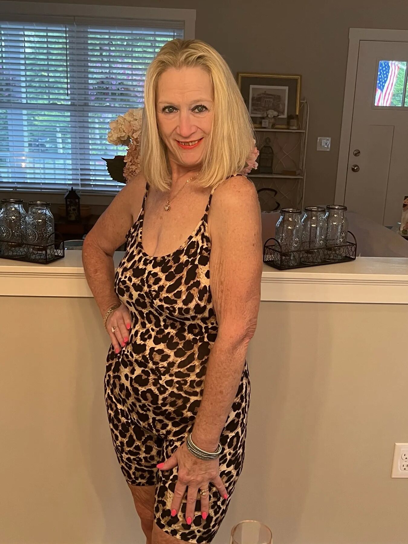 66 YEAR OLD PORN STAR DANIELLE DUBONNET( leopard print)