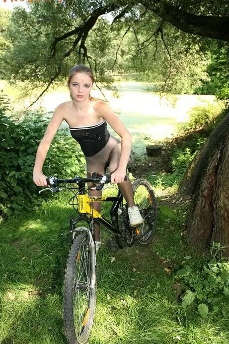 Sexy Eighteen year old wearing mini skirt and pantyhose