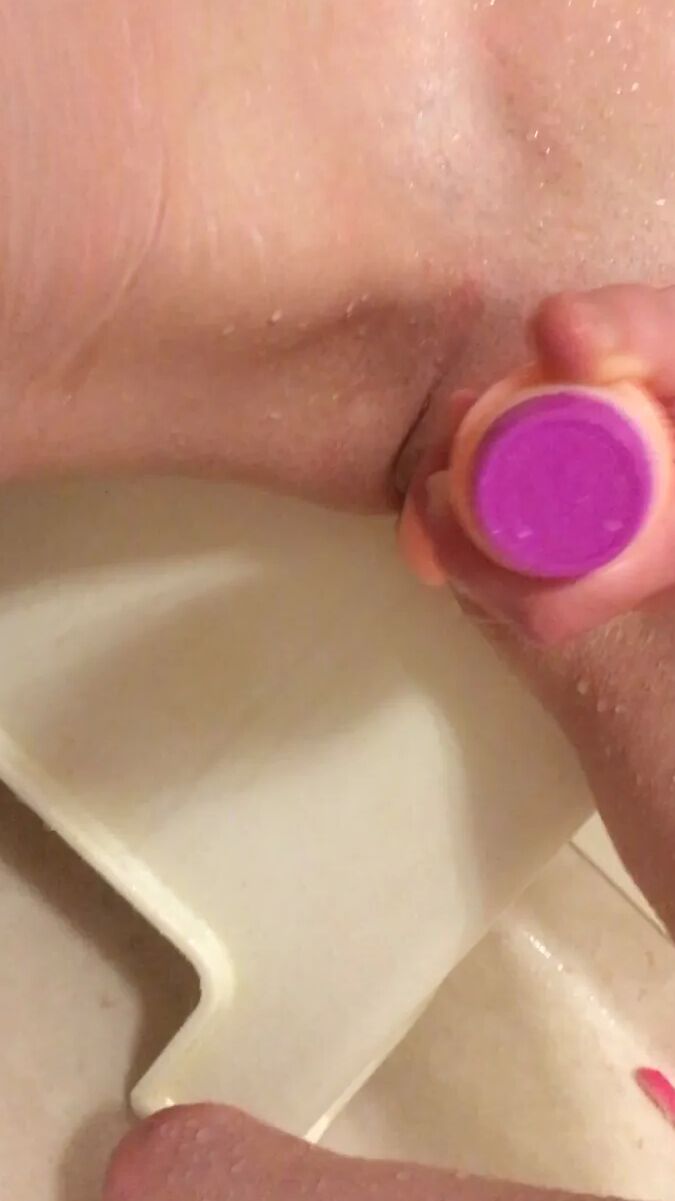Dildo in shower 1