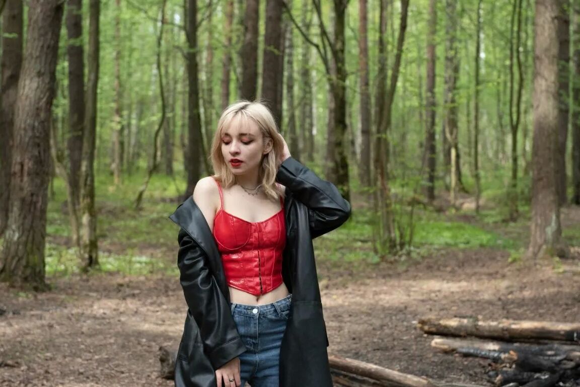Photo project in the forest
