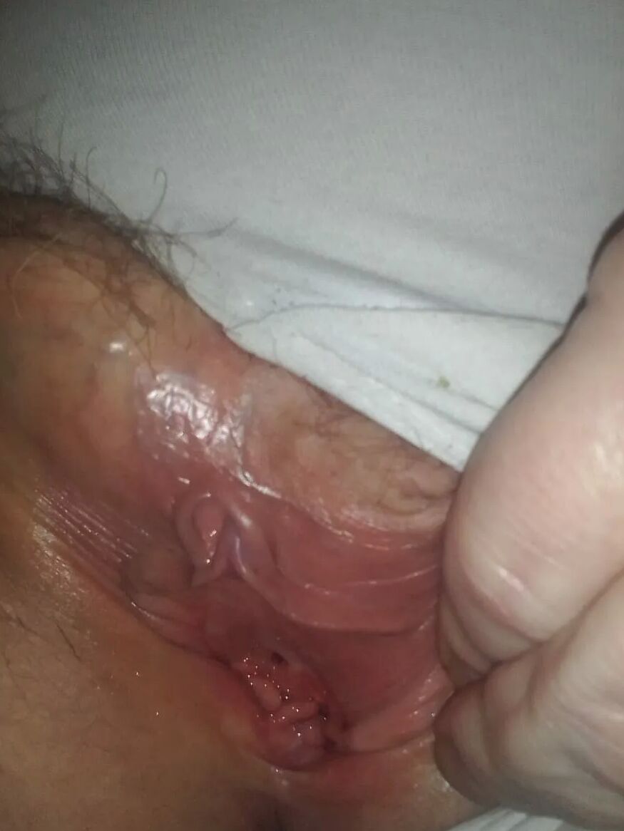 Bbw pussy with wet panties