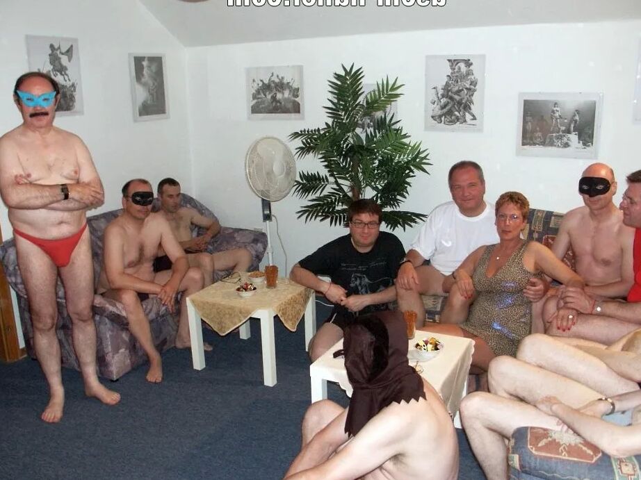 Homemade amateur gangbang with horny bbw milf Angelika - 1