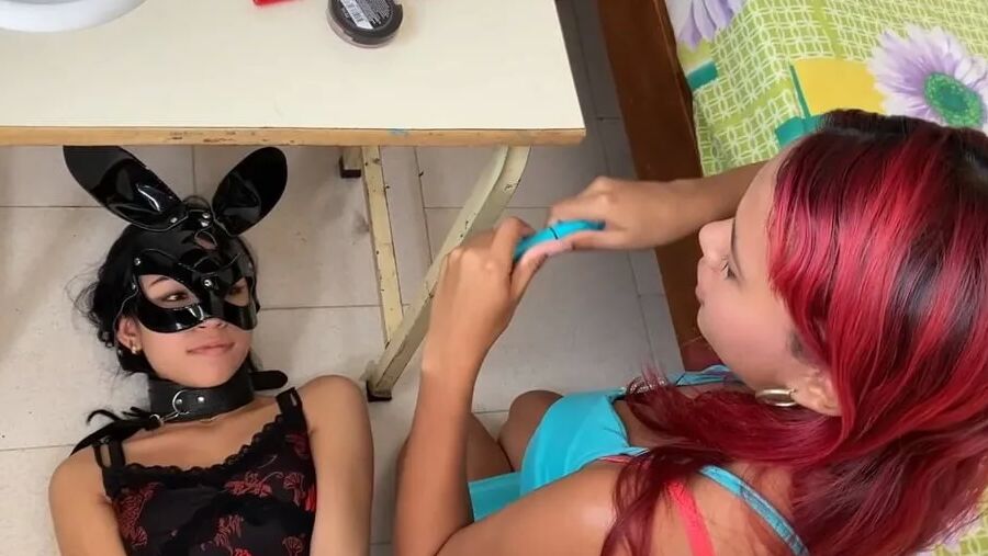Slave Girl Used As Lesbian Mistress Make-Up Bitch