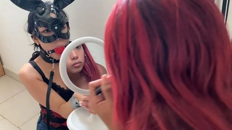 Slave Girl Used As Lesbian Mistress Make-Up Bitch